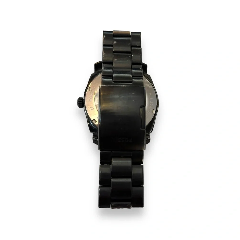 Mens Fossil Black Dial Stainless Watch - Picture 3 of 6
